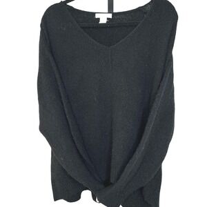 H&M black Sweater- XL- long sleeve, stretchy, women winter‎